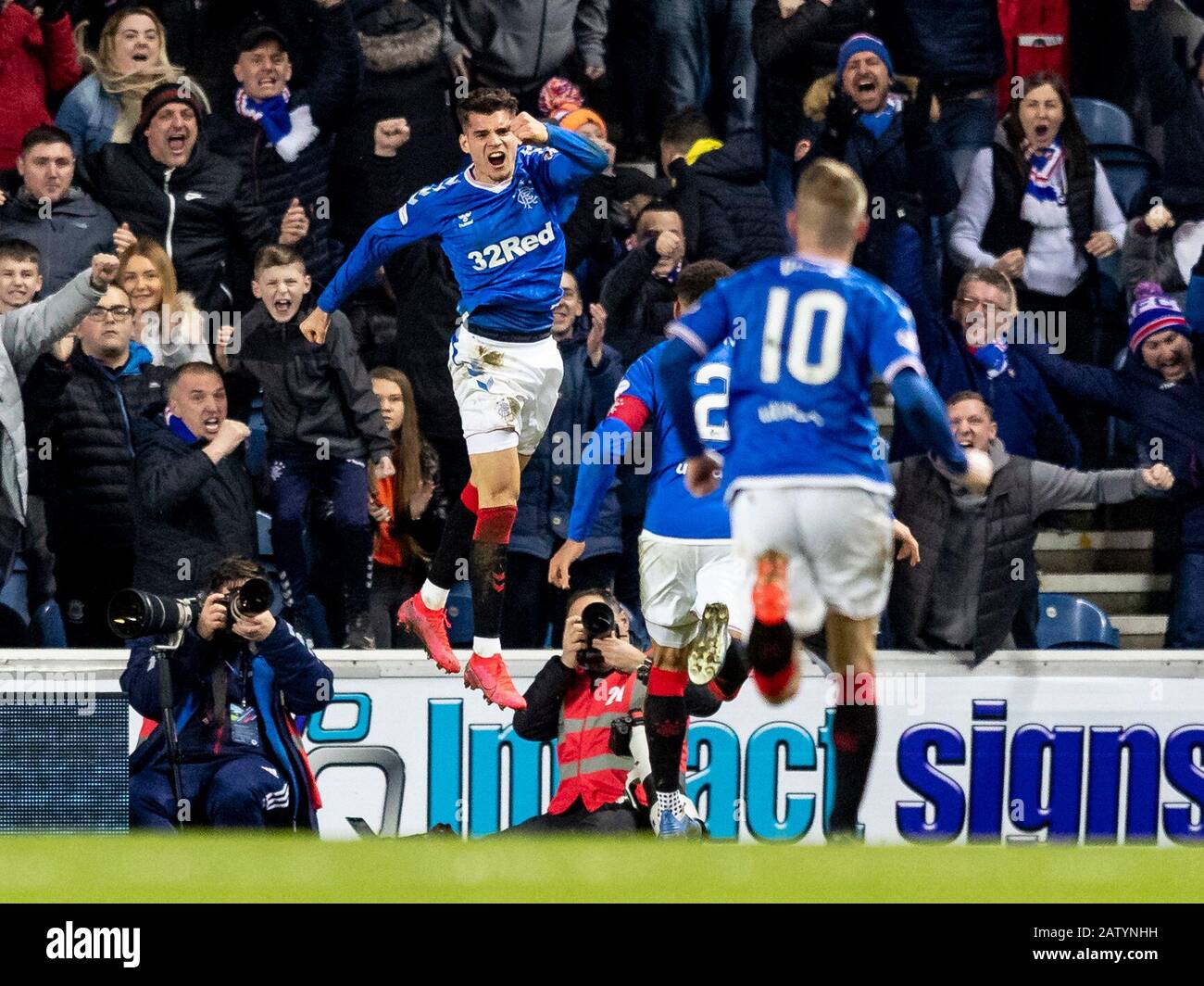 Ibrox Stadium, Glasgow, UK. 5th Feb, 2020. Scottish Premiership